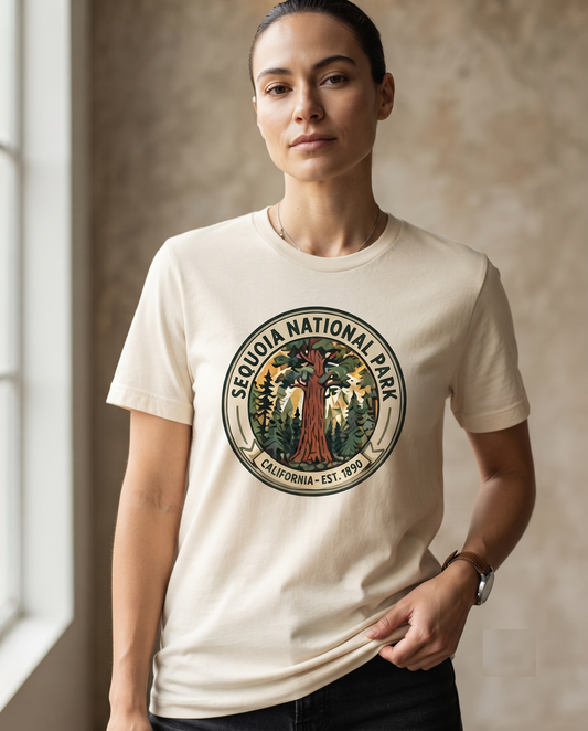 Custom Sequoia National Park Shirt, Retro California Sweatshirt, Vintage Redwood Hoodie, Personalized Nature Gift