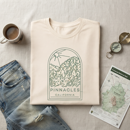Custom Pinnacles Shirt, Vintage National Park Sweatshirt, California Hoodie, Personalized Mountain Souvenir T-shirt