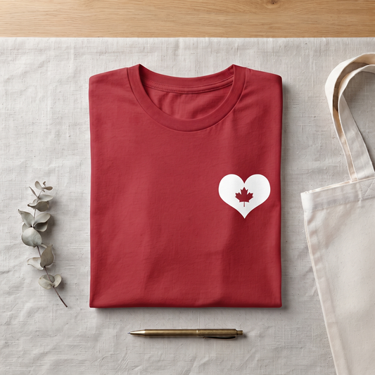 Custom Canada Heart Shirt, Maple Leaf Sweatshirt, Canada Day Hoodie, Personalized Souvenir Tee