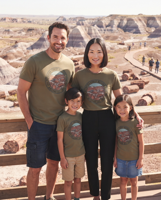 Petrified Forest National Park Arizona Retro T-Shirt (Est. 1962)