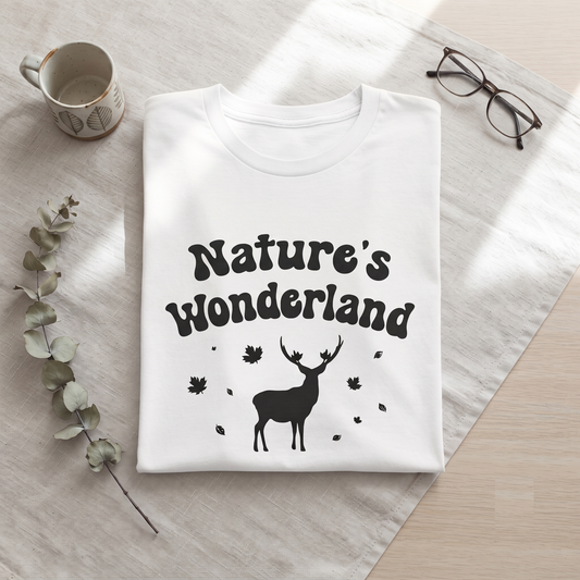 Nature's Wonderland Shirt, Custom Wild Nature Sweatshirt, Vintage Deer Hoodie, Personalized Outdoor Graphic Tee