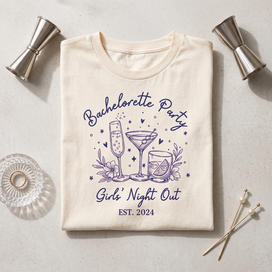 Bachelorette Party Cocktail Sweatshirt, Girls Night Out, Bridal Shower Apparel