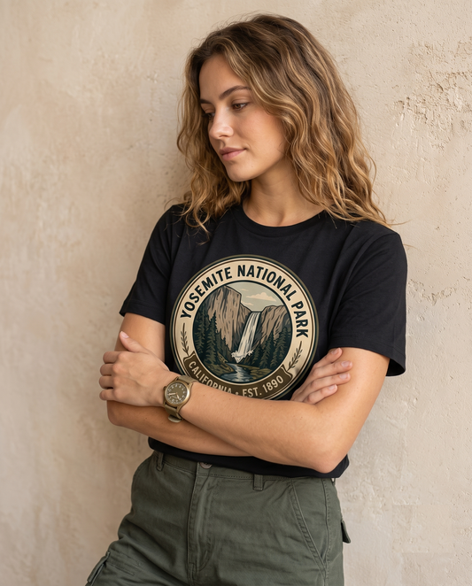 Custom Yosemite National Park Shirt Vintage Nature Sweatshirt Personalized California Hoodie Retro Hiking T-Shirt