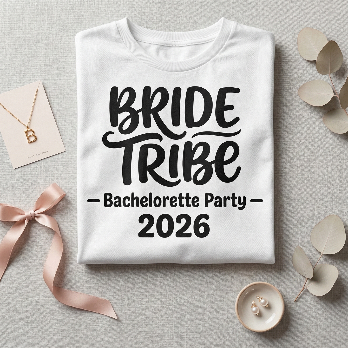 Custom Bride Tribe Shirt, Personalized Bachelorette Party T-Shirt, Retro Bridal Shower Tee, Matching Shirts, Minimalist Wedding Party Gift,