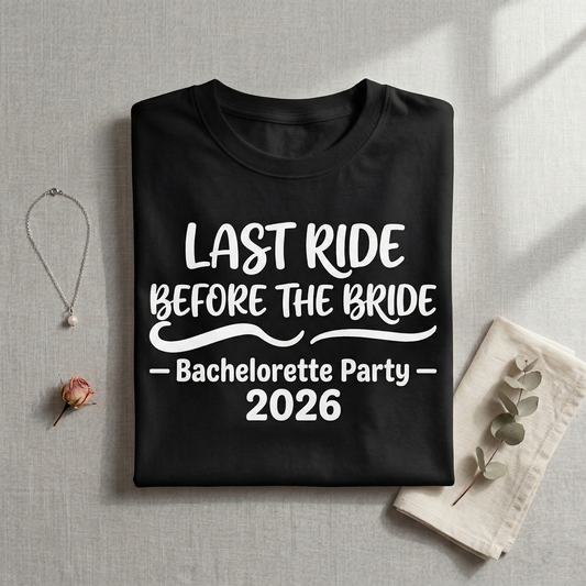 Custom Last Ride Shirt, Matching Bachelorette Party Shirts, Nashville Bachelorette, Bridesmaid Proposal Gift, Custom Event Date Tee