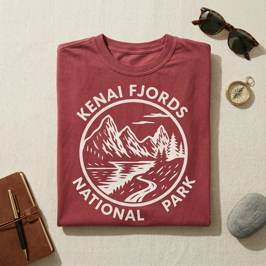 Custom Kenai Fjords National Park Hoodie – Vintage Alaska Pullover Sweatshirt