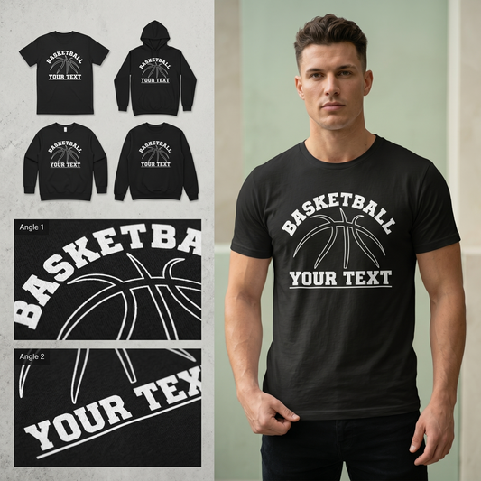 Custom Basketball Team Hoodie, Personalized Basketball Name Shirt, Basketball Sweatshirt, Custom Sports Gift ,Basketball Coach Shirt