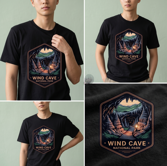 Custom Wind Cave National Park Hoodie, Retro South Dakota Shirt, Personalized Nature Lover Gift, Vintage National Park Sweatshirt