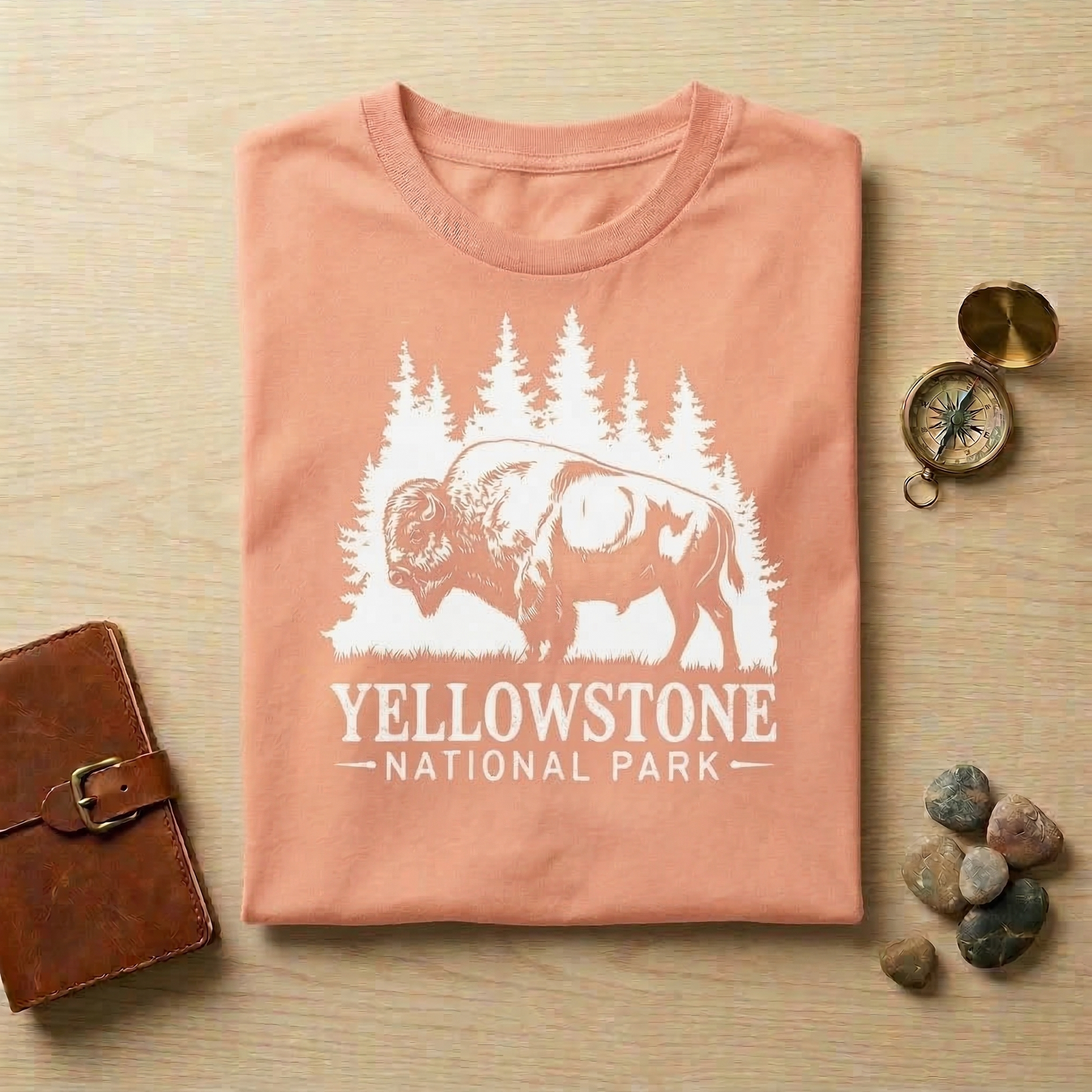 Yellowstone National Park T-Shirt | Vintage Bison Graphic Tee | Retro Wildlife Nature Shirt | Wyoming Adventure Gift