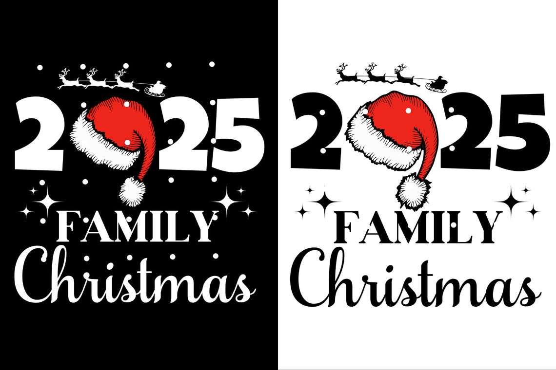 2025 Family Christmas Shirts, Matching Holiday Tees, Santa Hat T-Shirts, Family Reunion Christmas Outfit, Xmas Morning T-Shirt Design