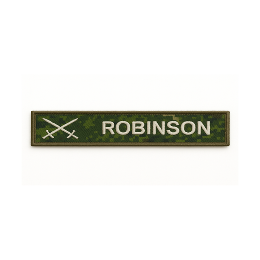 Canadian Army Nametape - Custom Name Tags Made in Canada