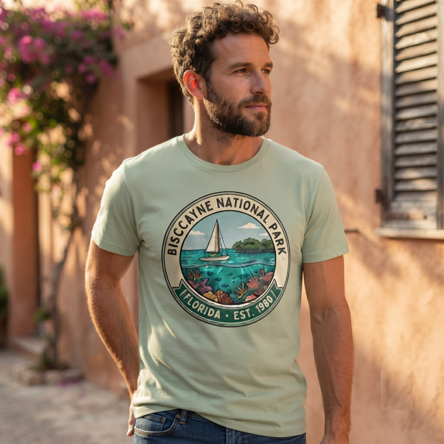Custom Biscayne National Park Shirt, Retro Florida Sweatshirt, Vintage Sailing Hoodie, Personalized Ocean Gift