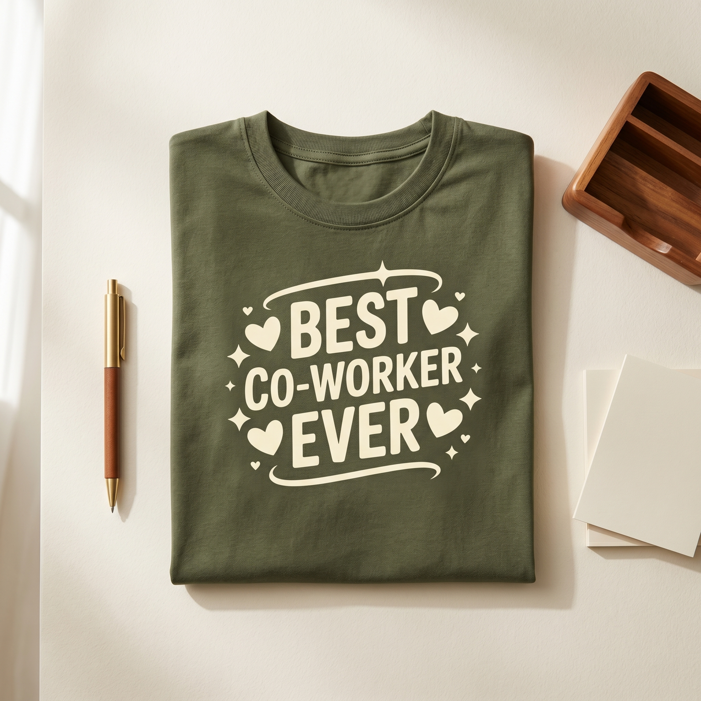 Custom "Co-worker Ever" Hoodie, Appreciation Gift, Office Friend Apparel