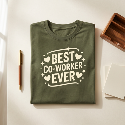 Custom "Co-worker Ever" Hoodie, Appreciation Gift, Office Friend Apparel