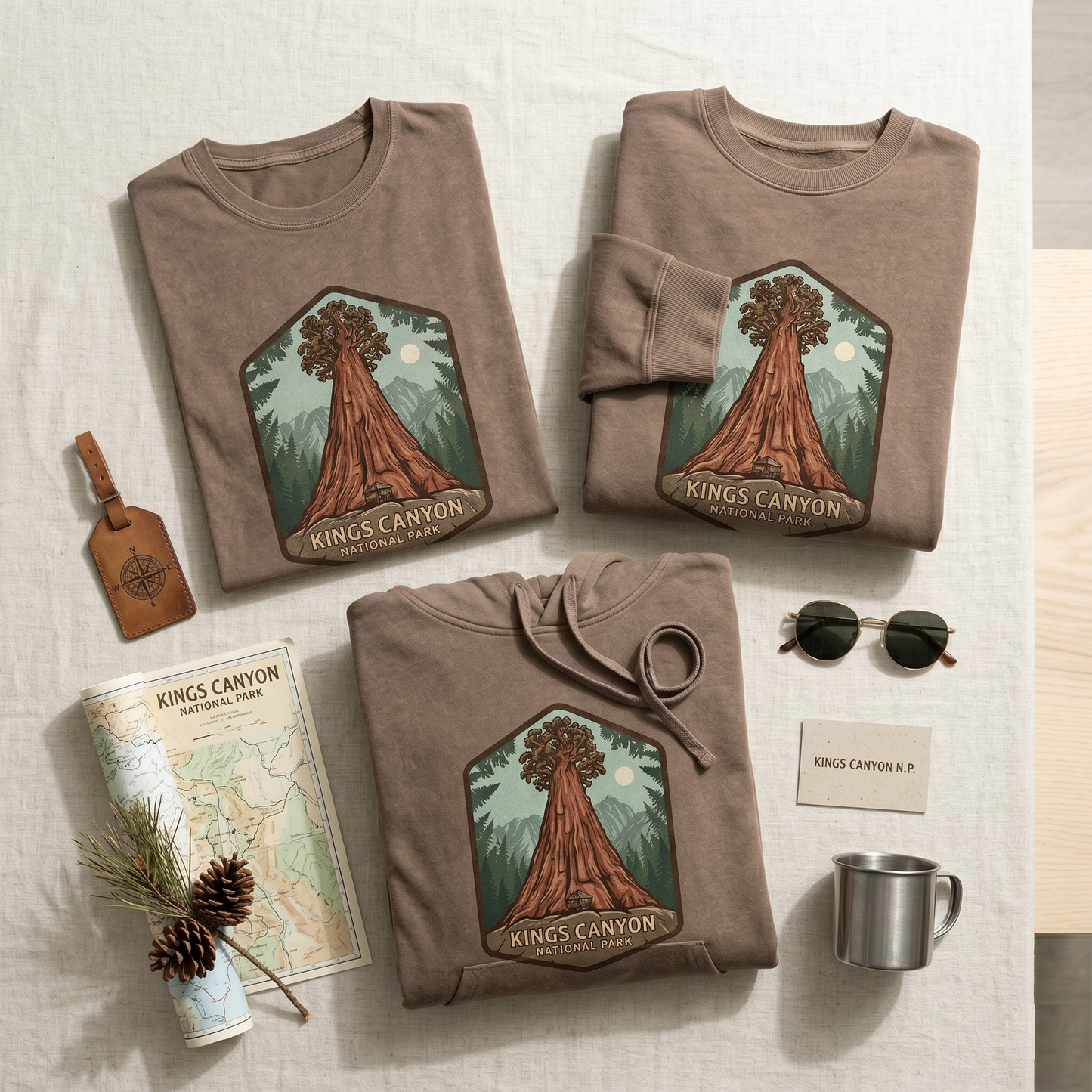 Kings Canyon National Park Shirt, Vintage California Sequoia Hoodie, Custom Big Tree Nature Sweatshirt, Retro National Park Gift