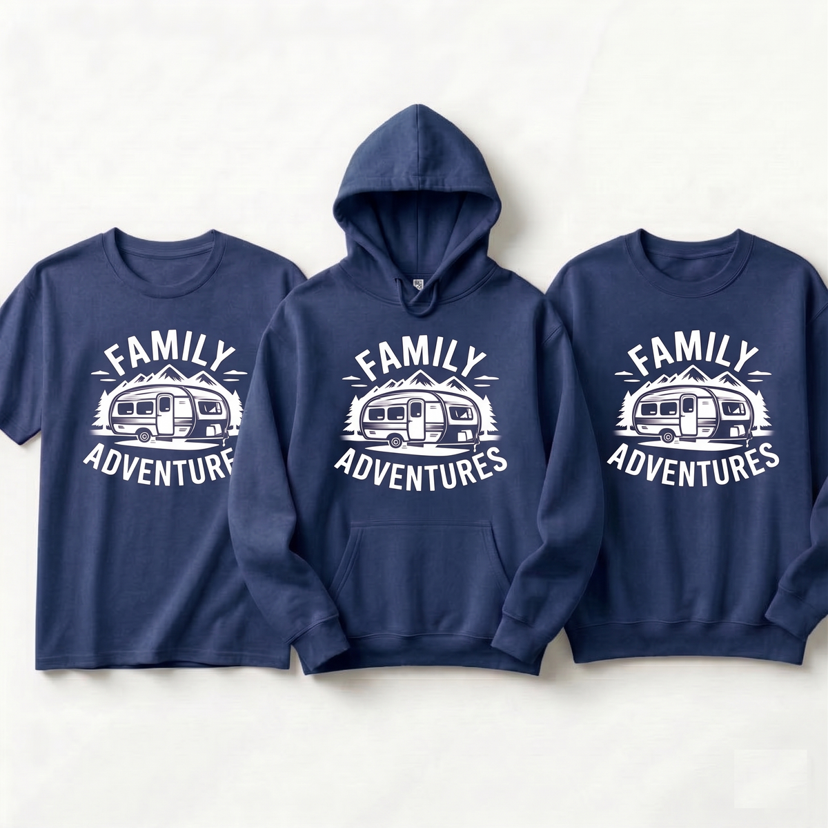 Custom Family Adventure 2026 Shirts, Matching RV Camping Hoodie, Personalized Mountain Trip Sweatshirt, Custom Family Camping Crewneck