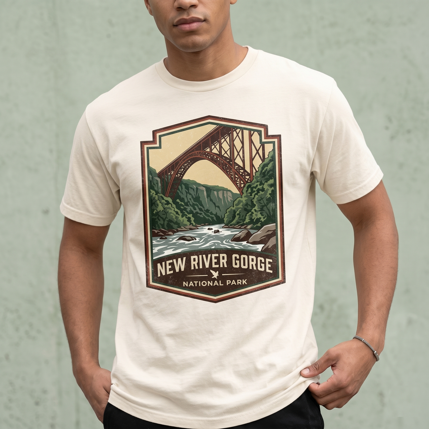 New River Gorge National Park Shirt, Vintage West Virginia Bridge Hoodie, Custom Whitewater Rafting Sweatshirt, Retro National Park Gift