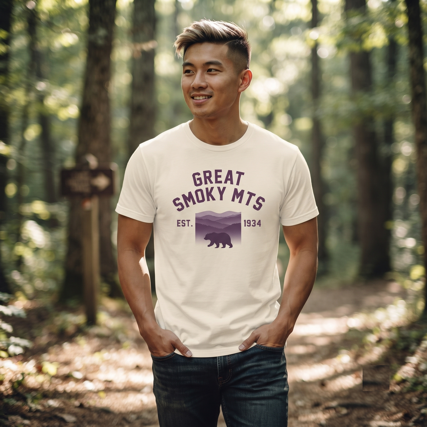 Custom Smoky Mountains Bear Shirt, Retro National Park Hoodie, Vintage Sweatshirt