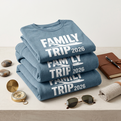 Funny Matching Family Trip Outfits, Personalized Vacation Hoodies , Matching Group Travel Apparel, Beach Trip Tee, Family Vacation Gift