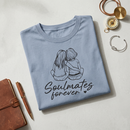 Custom Soulmate Friends T-Shirt, Hoodie, Sweatshirt, Minimalist Line Art Apparel