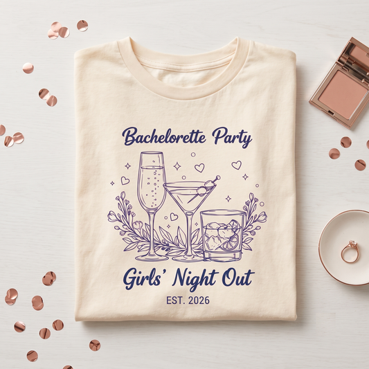 Bachelorette Party Shirt, Girls Night Out Hoodie, Retro Wedding Sweatshirt, Custom Text Tee