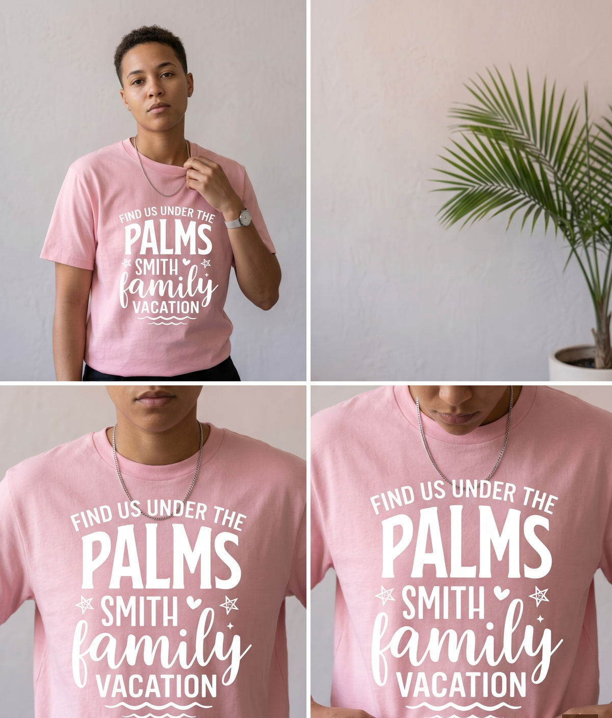 Find Us Under The Palms Custom Family Vacation Shirt, Personalized Smith Family Trip Hoodies, Matching Tropical Family Vacation Sweatshirts