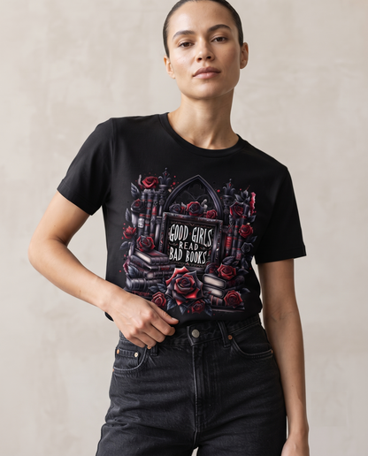 Good Girls Read Bad Books Shirt, Dark Romance Gothic Hoodie, BookTok Tee