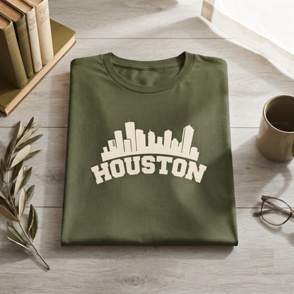 Houston Skyline Shirt, Houston Texas T-shirt, Custom Houston Sweatshirt, Houston Hoodie, Vintage City Skyline