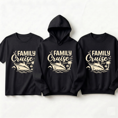 Custom Family Cruise 2026 Shirt | Matching Vacation Hoodies | Personalized Nautical Family Trip Sweatshirt | Cruise Squad Apparel