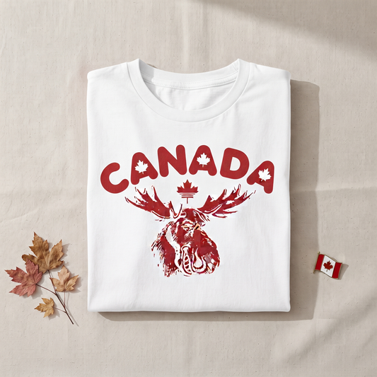 Canada Moose Shirt, Retro Canada Sweatshirt, Vintage Canadian Moose Hoodie, Personalized Canada Souvenir Gift