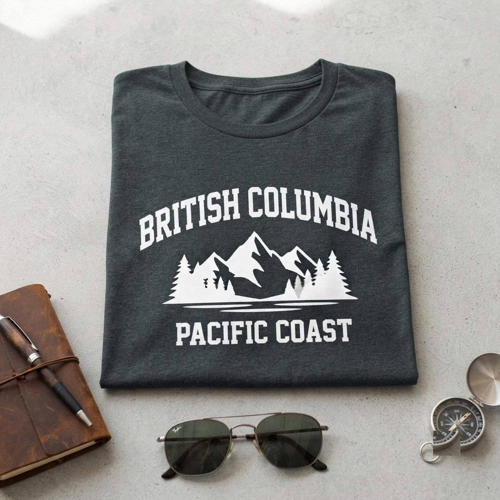 Custom British Columbia Shirt, Vintage BC Sweatshirt, Retro Canada Hoodie, Customized Mountain Tshirt