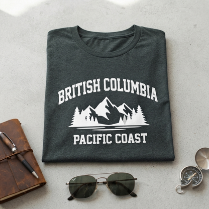 Custom British Columbia Shirt, Vintage BC Sweatshirt, Retro Canada Hoodie, Customized Mountain Tshirt