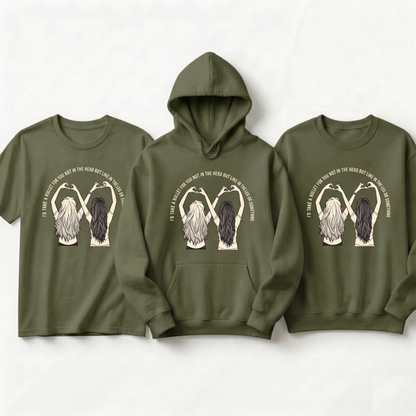 Custom Friend T-Shirt, Minimalist Line Art Bestie Apparel