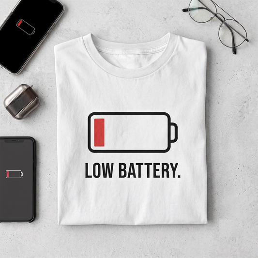 Low Battery Shirt, Funny Introvert Sweatshirt, Tired Mom Hoodie, Personalized Gamer Gift, Custom Text Tee, Funny Sleepy Shirt