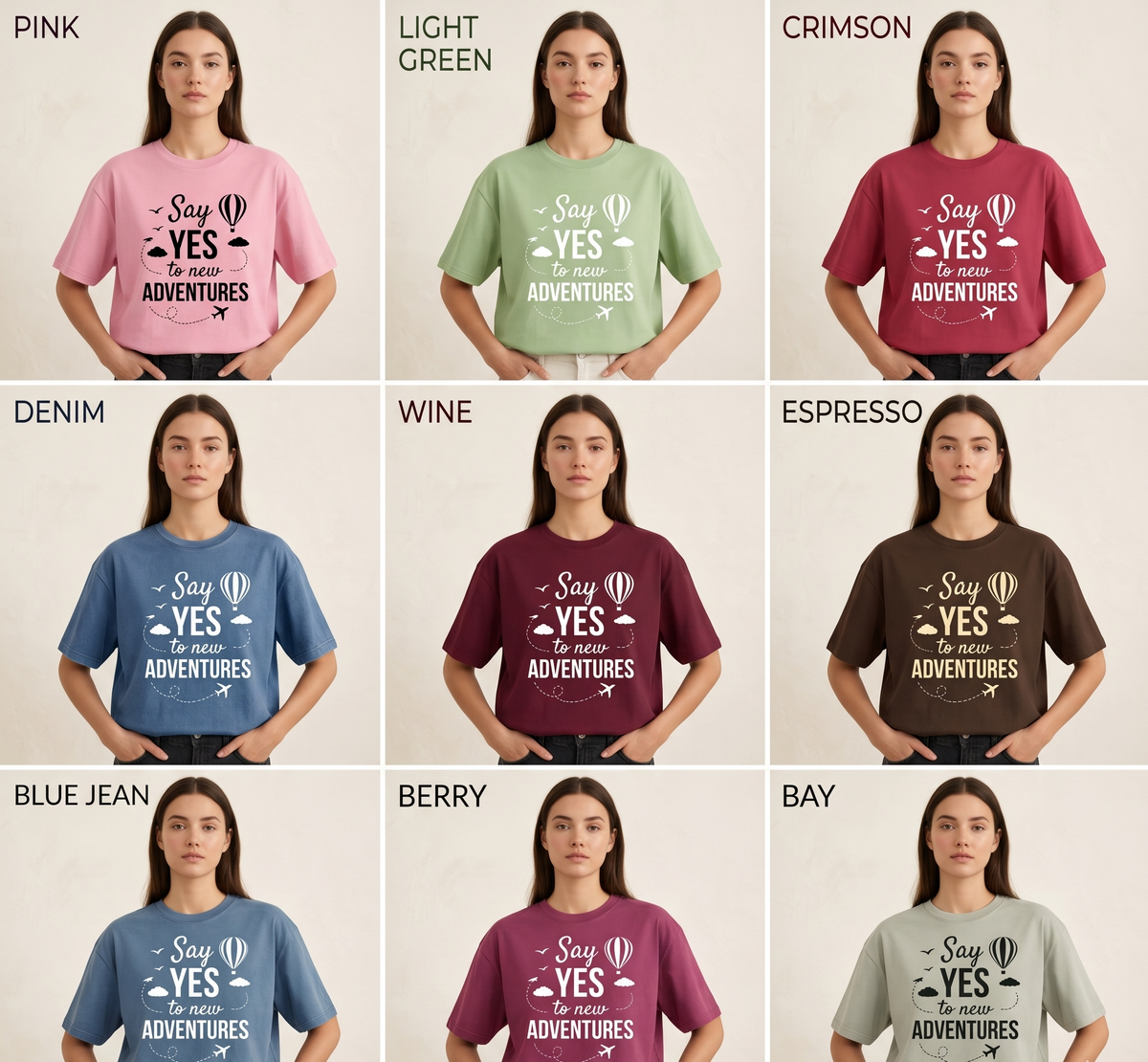 Custom Say Yes to New Adventures Shirt, Personalized Travel Hoodie, Family Vacation Sweatshirt