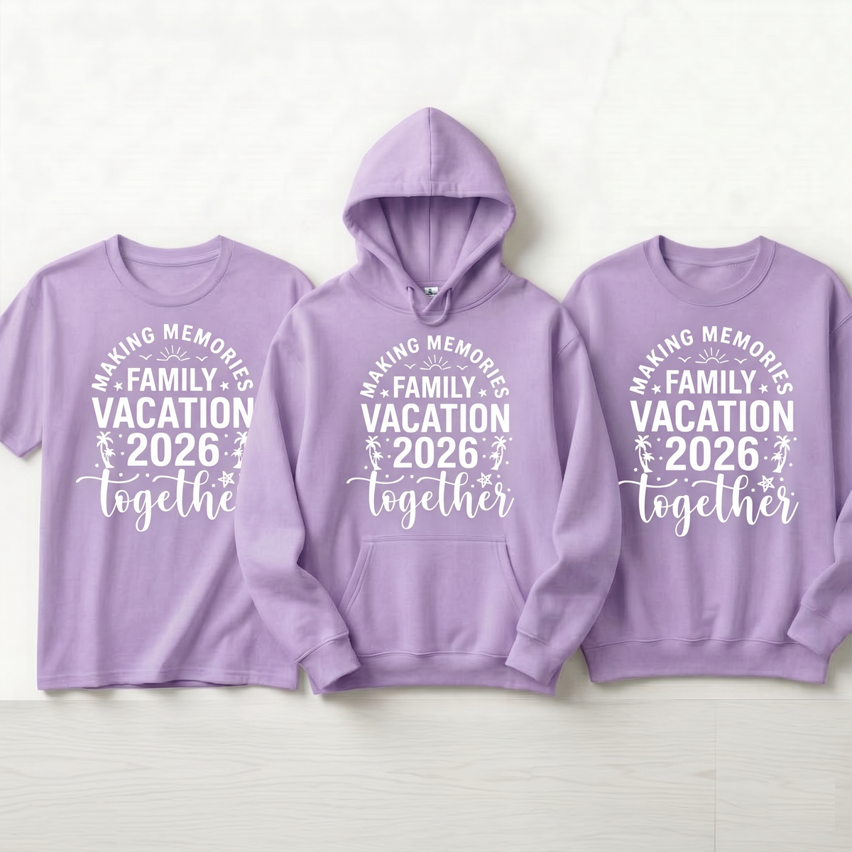 Making Memories Together Family Vacation 2026 Shirt, Custom Matching Family Trip Hoodies, Personalized Family Reunion Sweatshirts