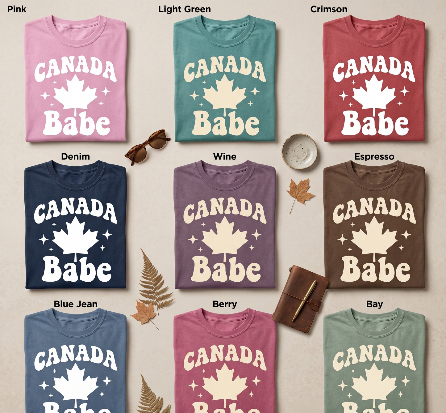 Custom Canada Babe Shirt, Retro Groovy Maple Leaf T-Shirt, Personalized Canada Day Tee, Cute Canadian Pride Girl Trip Apparel, Gift for Her