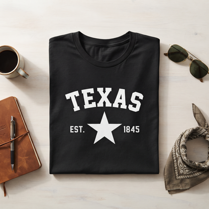 Custom Texas Star Varsity T-Shirt, Retro Lone Star Hoodie, Personalized Apparel
