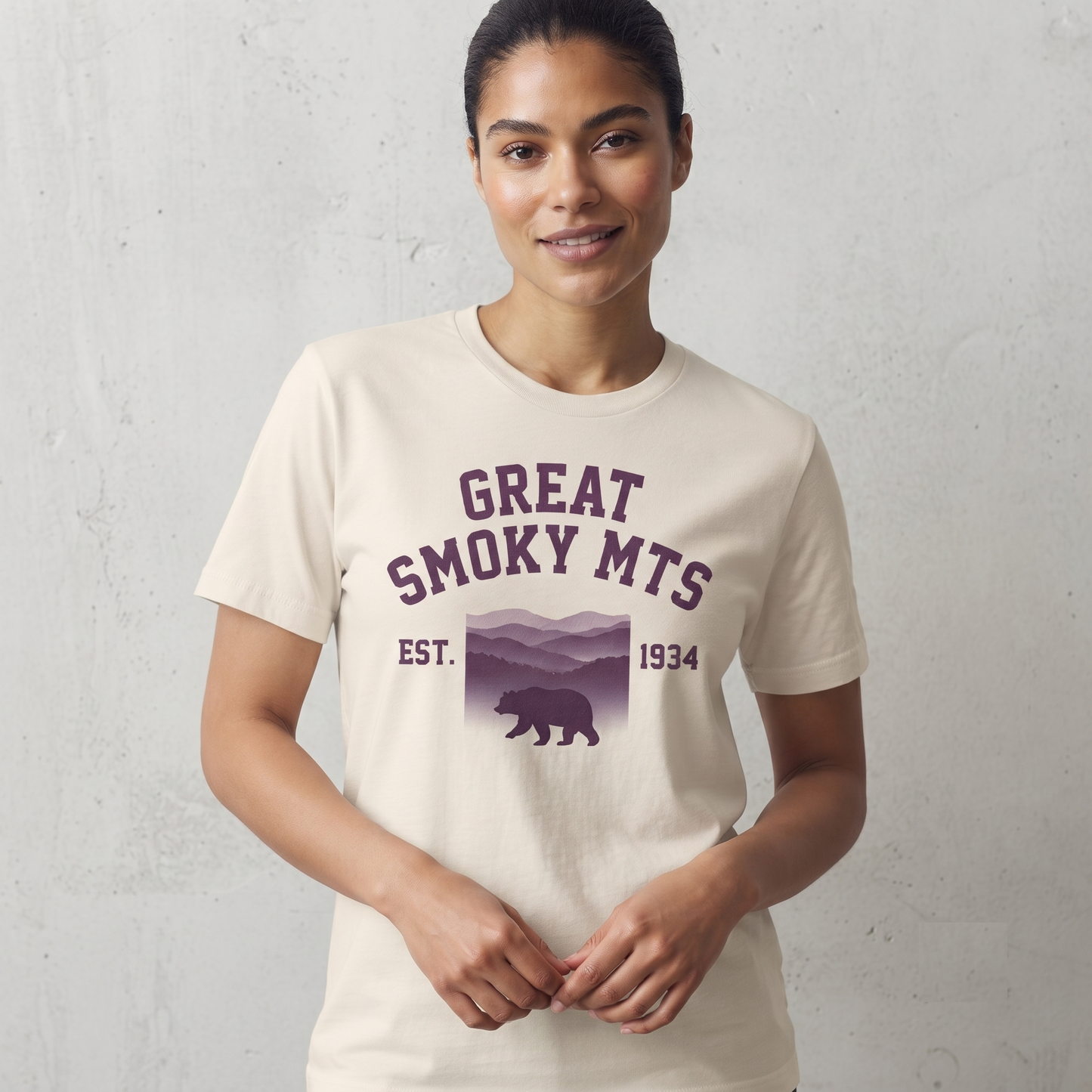 Custom Smoky Mountains Bear Shirt, Retro National Park Hoodie, Vintage Sweatshirt