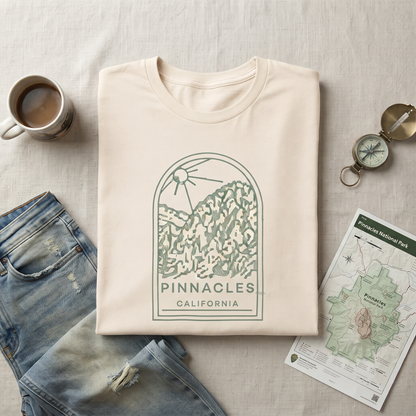 Custom Pinnacles Shirt, Vintage National Park Sweatshirt, California Hoodie, Personalized Mountain Souvenir T-shirt