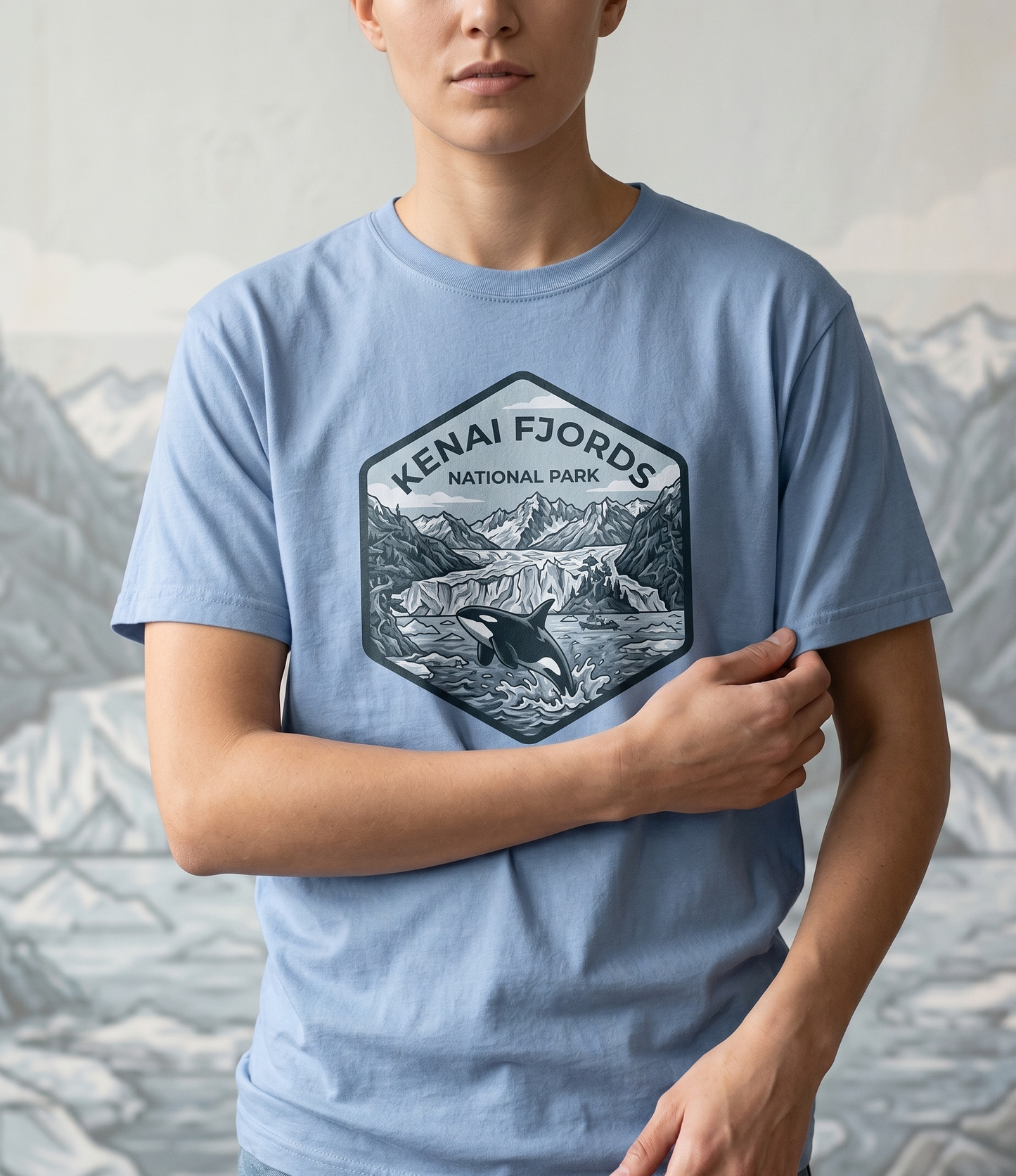 Kenai Fjords National Park Shirt, Vintage Alaska Orca Whale Hoodie, Custom Glacier Bay Sweatshirt, Retro National Park Gift