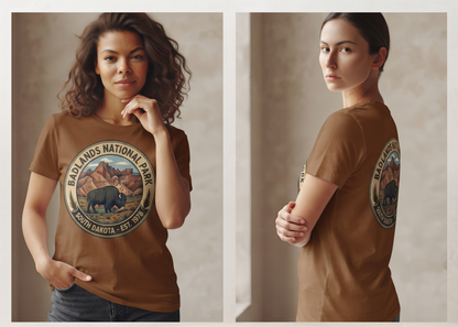 Custom Badlands National Park Bison Shirt, Retro South Dakota Graphic Tee
