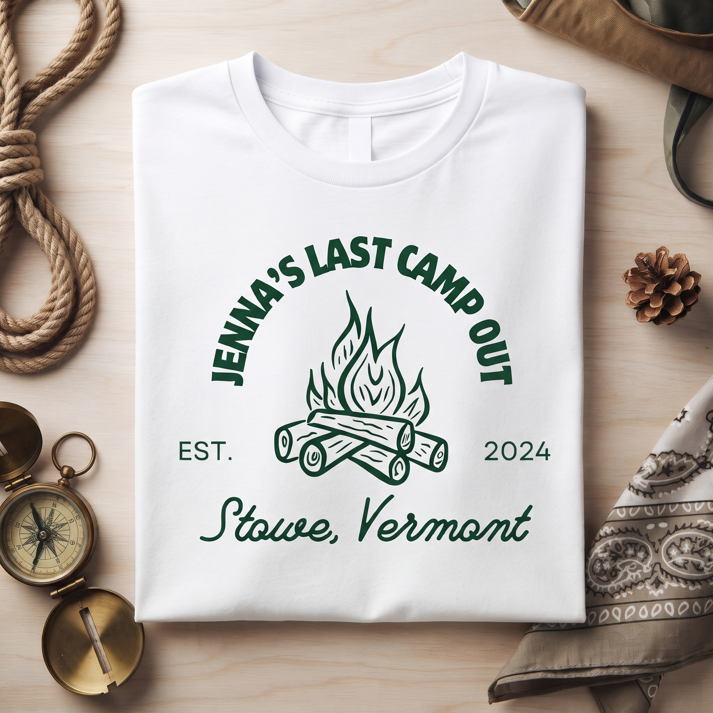 Custom Camp Bachelorette Shirt, Campfire Last Trail Sweatshirt, Outdoor Camping Girls Trip Hoodie