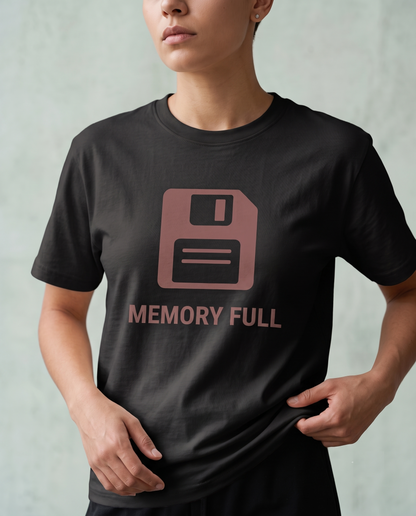 Memory Full Shirt, Funny Floppy Disk T-shirt, Retro Tech Sweatshirt, Geeky Computer Hoodie, Personalized Funny Tee
