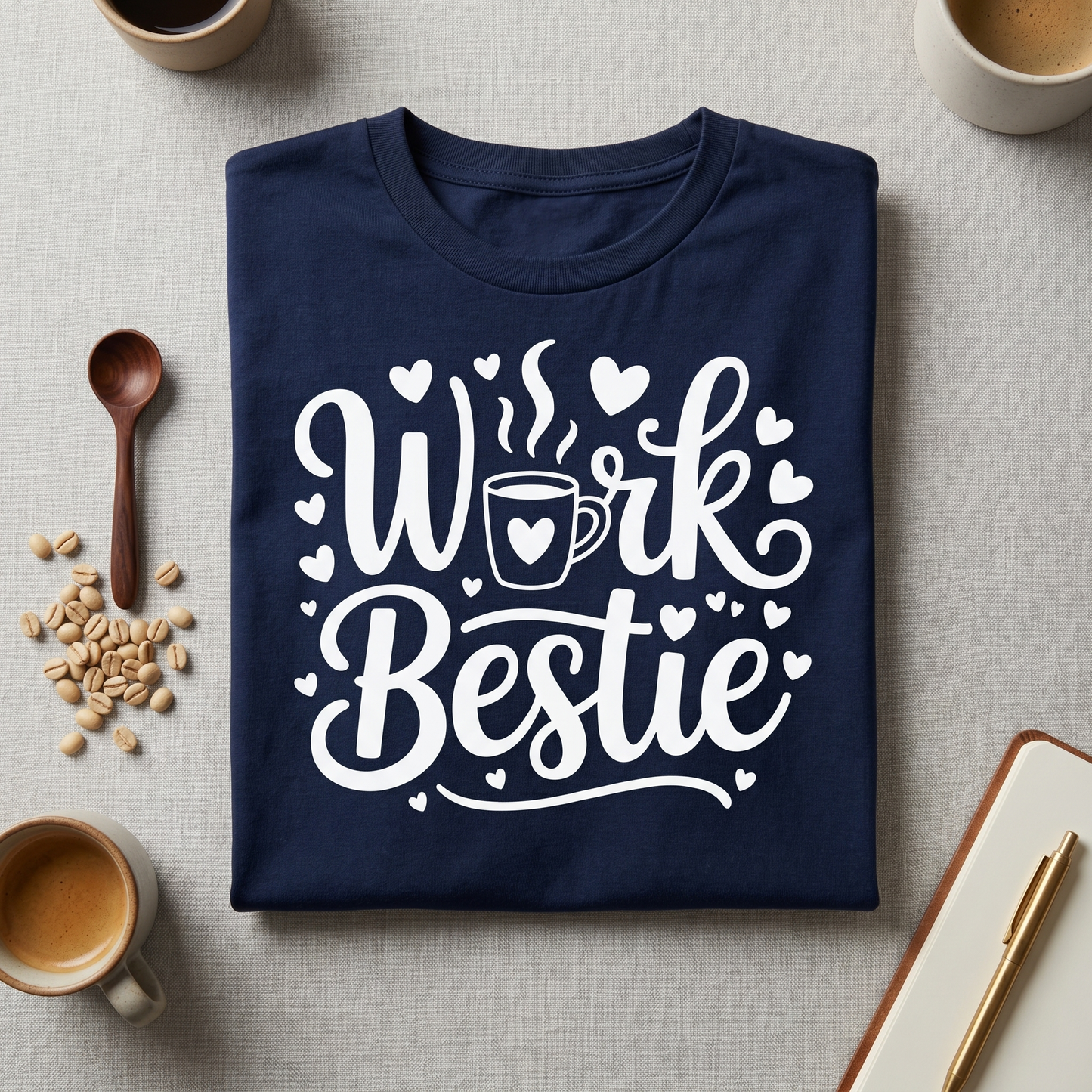 Work Bestie Shirt, Coffee Lover, Coworker Appreciation Gift, Office Squad Apparel