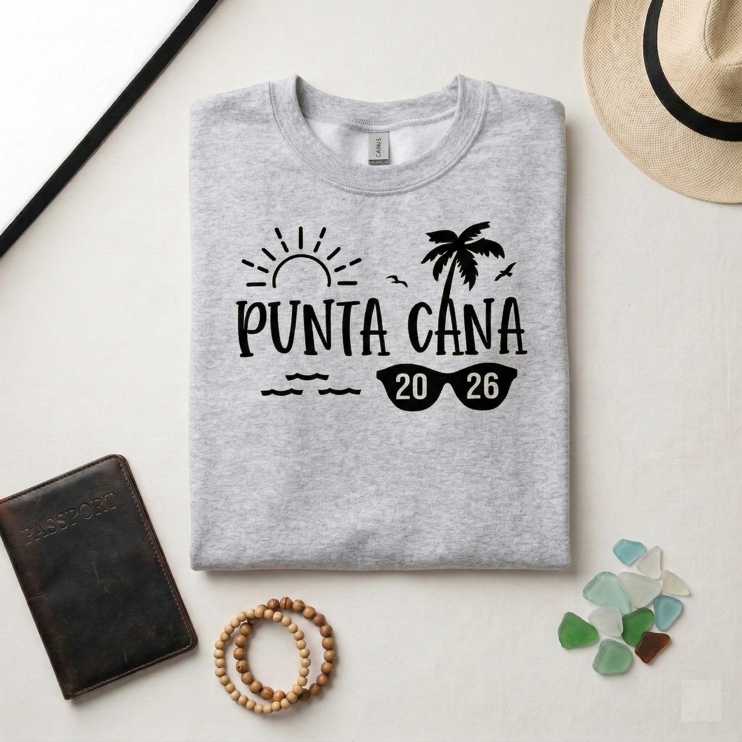 Punta Cana 2026 Sweatshirt, Dominican Republic Beach Vacation Crewneck