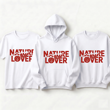 Custom Nature Lover Shirt, Personalized Hiking Hoodie, Matching Outdoor Adventure Sweatshirt, Eco Friendly Gift, Botanical Leaf Tee
