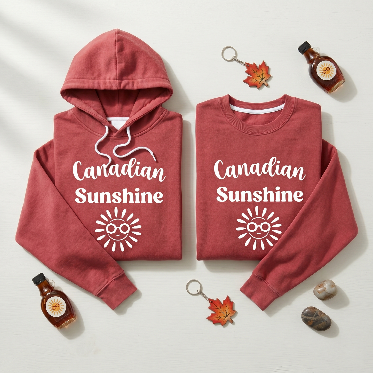 Custom Canadian Sunshine T-Shirt | Personalized Canada Summer Tee, Custom Text Travel Shirt, Cute Sun Graphic Unisex Short Sleeve Top