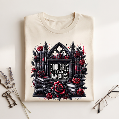 Good Girls Read Bad Books Shirt, Dark Romance Gothic Hoodie, BookTok Tee