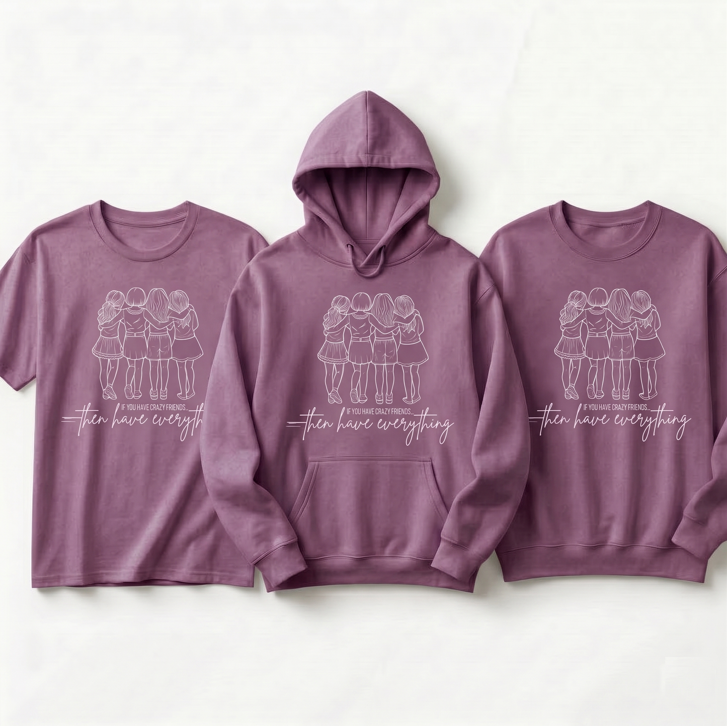 Custom Friends Trip Shirt, Personalized Squad Hoodie, Matching Bff Sweatshirt